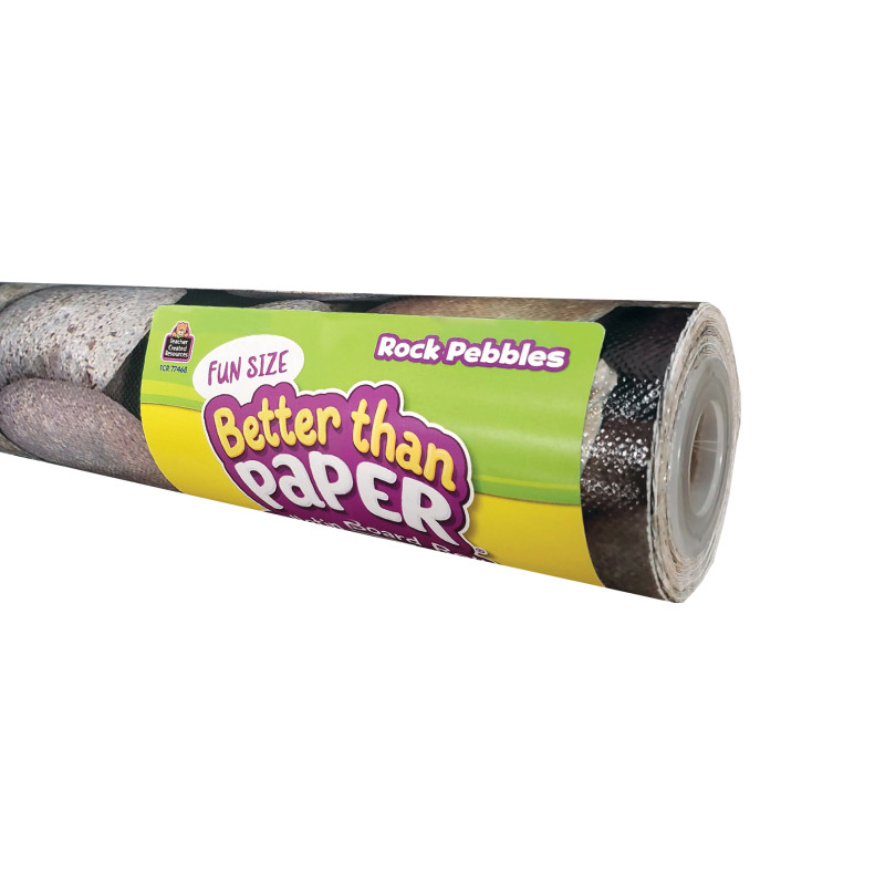 Fun Size Better Than Paper Bulletin Board Roll, 18'' x 12', Rock Pebbles