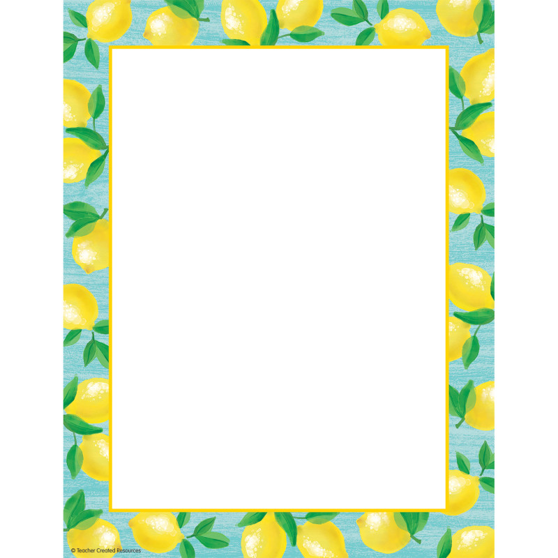 Lemon Zest Computer Paper, .5'' x 11'', 50 Sheets