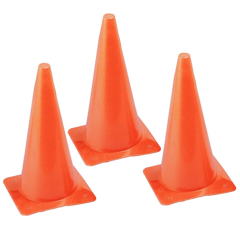 Safety Cone, 15'' high, Pack of 3