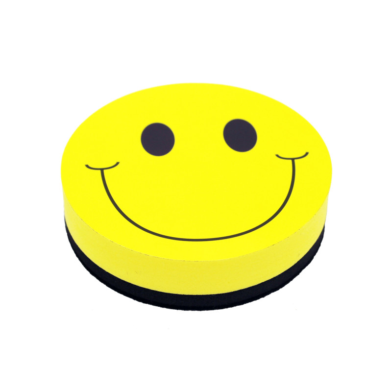 Magnetic Whiteboard Eraser, Smile Face