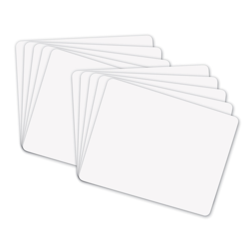 Whiteboard, 1-Sided, Plain, 9'' x 12'', 10 Boards