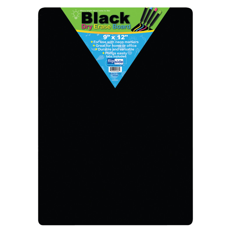 Black Dry Erase Boards, 9'' x 12''