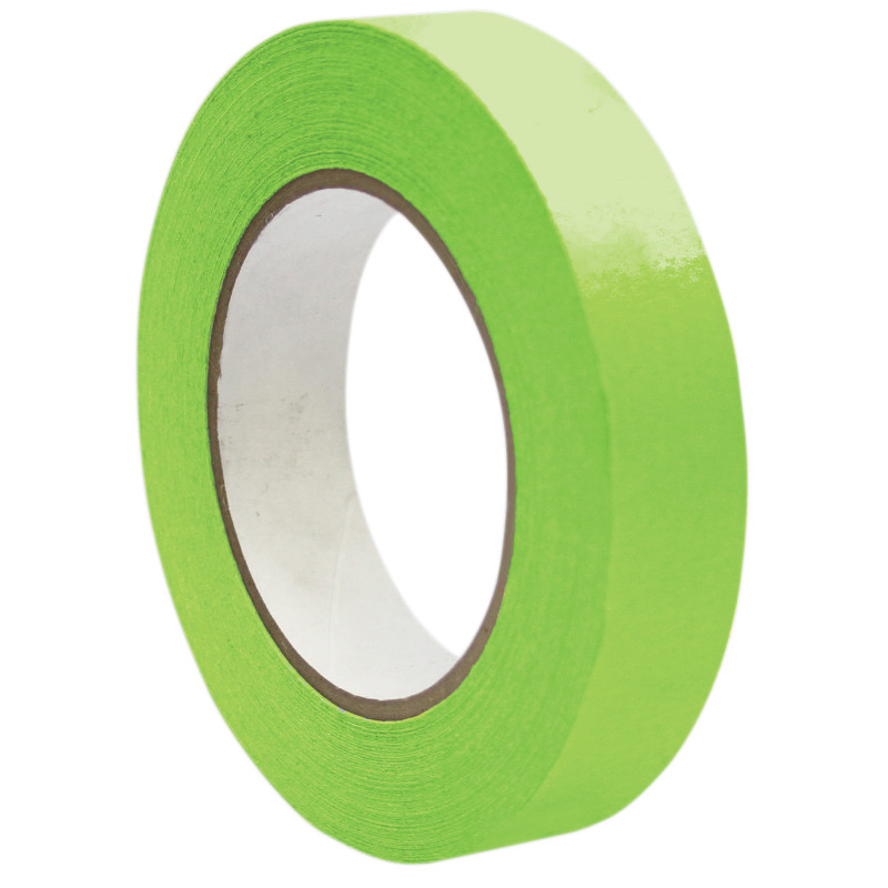 Premium Grade Masking Tape, 1'' x 55 yds, Light Green, 6 Rolls
