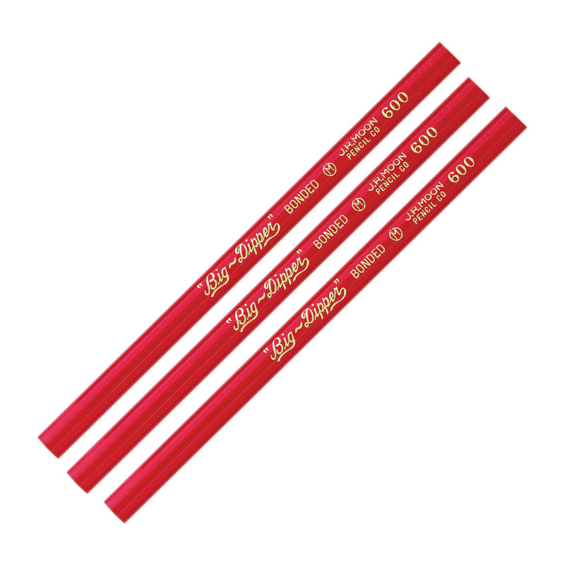 Big-Dipper'' Pencils, Without Eraser, 12 Per Pack, 3 Packs