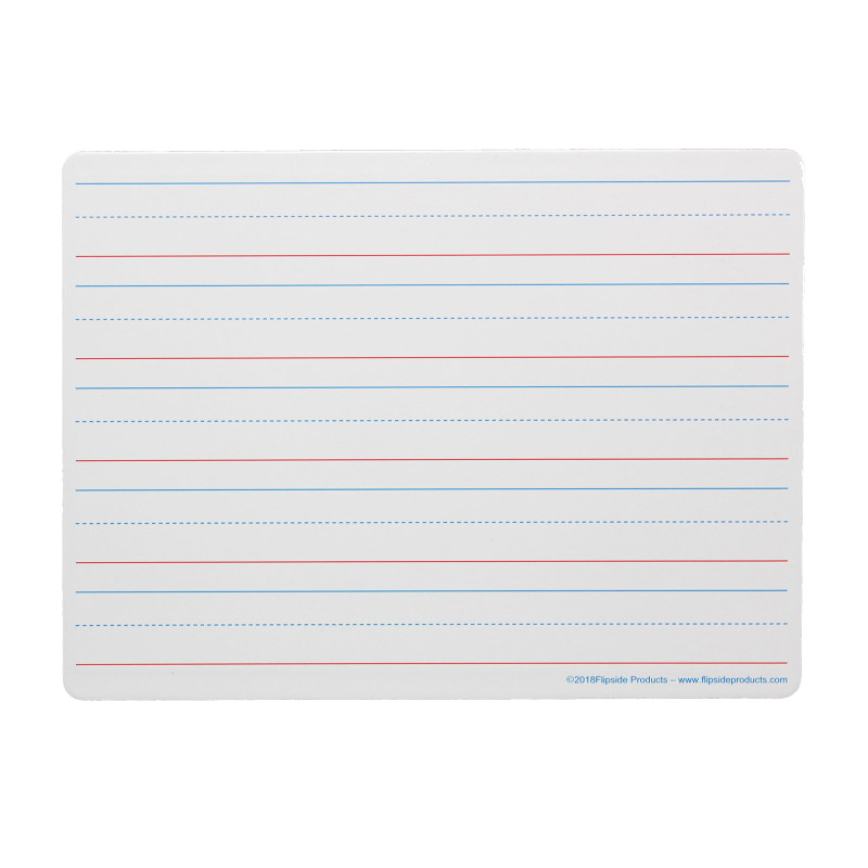Two-Sided Magnetic Dry Erase Board, Plain/Ruled, 9'' x 12''