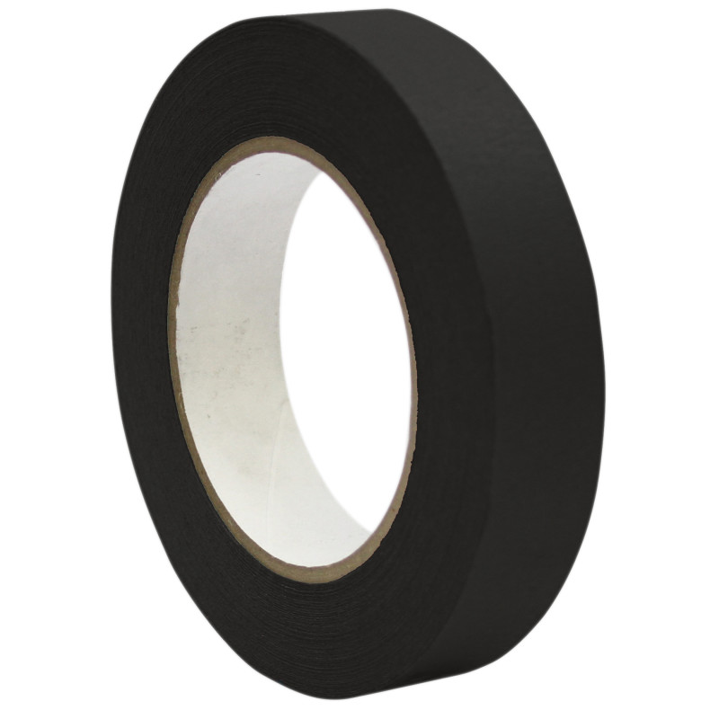 Premium Grade Masking Tape, 1'' x 55 yds, Black