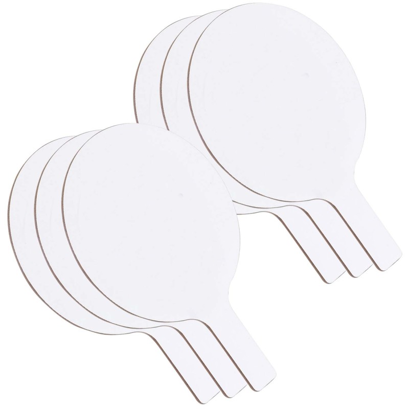 Oval Dry Erase Answer Paddles, 7'' x 12'', Pack of 6