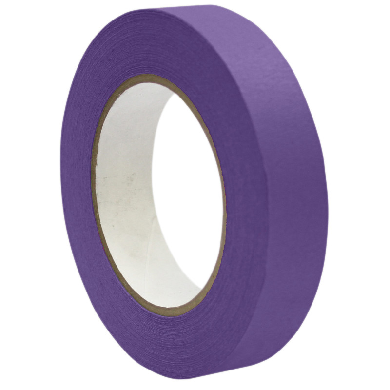 Premium Grade Masking Tape, 1'' x 55 yds, Purple, 6 Rolls
