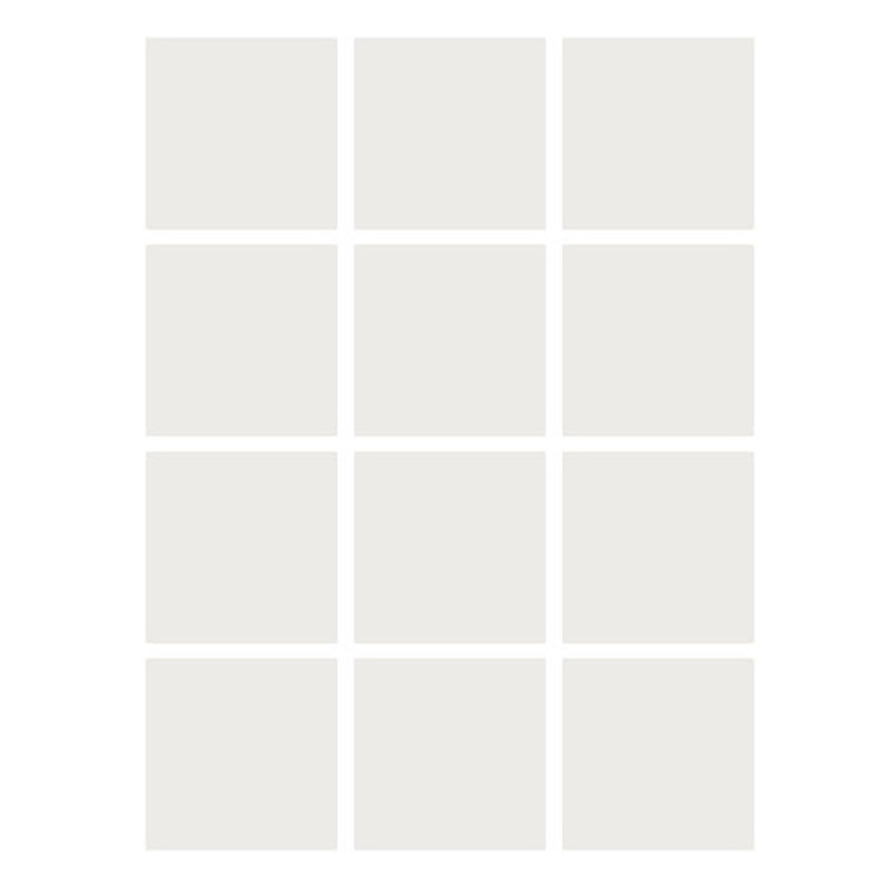 Dry Erase Stickables with Dry Erase Marker, White, 3'' x 3'', 12 Per Pack, 4 Packs