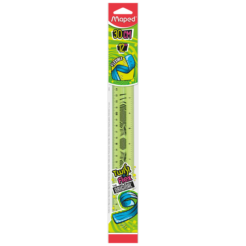Twist'N Flex Ruler 12'' / 30cm, Assorted Colors