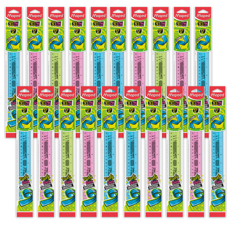 Twist'n Flex Ruler, 12'' / 30cm, Pack of 20