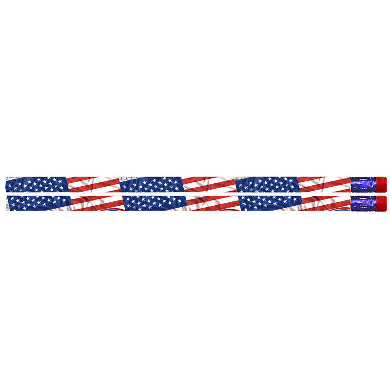 Flags & Fireworks Pencil, Pack of 12