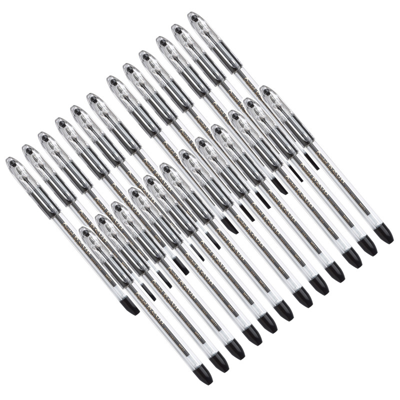 . Ballpoint Pen, Medium Point, Black, Pack of 24