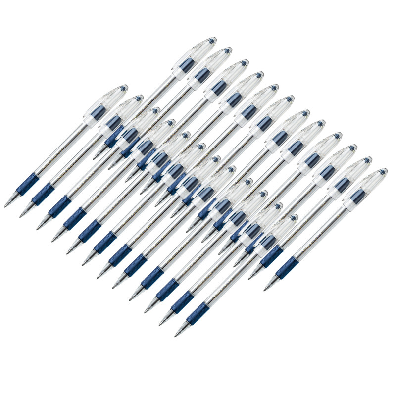 . Ballpoint Pen, Medium Point, Blue, Pack of 24