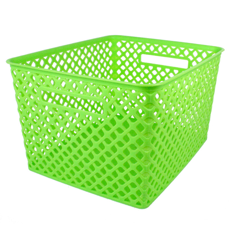 Woven Basket, Large, Lime