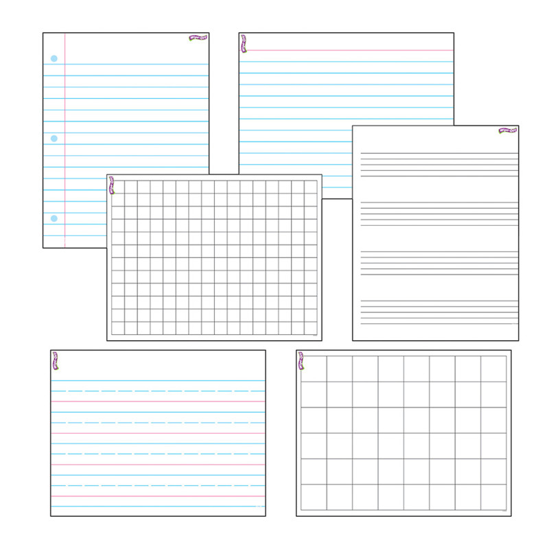 Papers & Grids Wipe-Off Charts Combo Pack