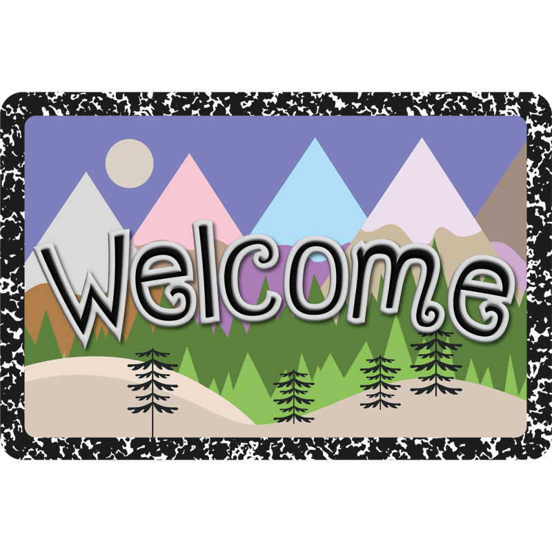 The Original Fun Mat, Welcome Mat, 1. 5'' x 2. 5'', Magic Mountains Welcome