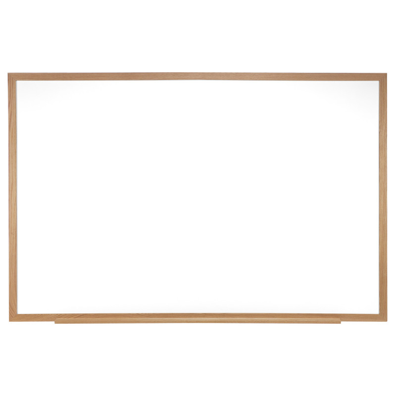Non-Magnetic Whiteboard with Wood Frame, 18''H x 24''W
