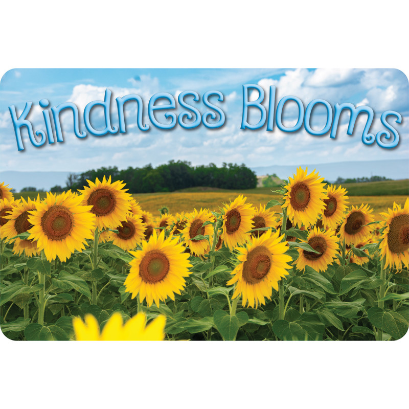 The Original Fun Mat, Welcome Mat, 1. 5'' x 2. 5'', Kindness Sunflowers