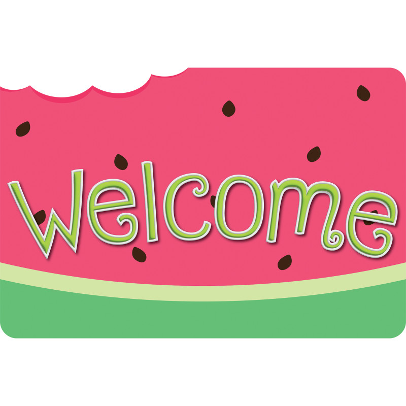 The Original Fun Mat, Welcome Mat, 1. 5'' x 2. 5'', Watermelon Welcome