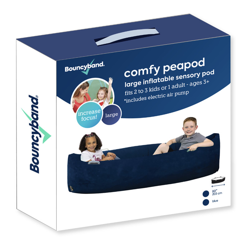 Comfy Peapod, Inflatable Sensory Pod , 80'', Blue