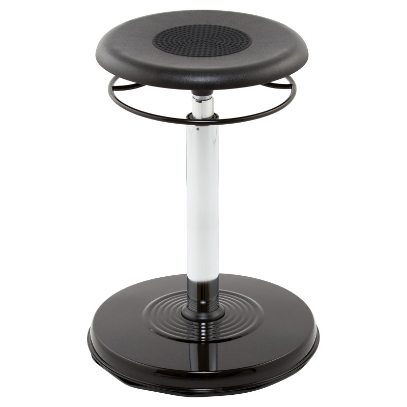 Teen/College Hi-rise Wobble Chair 21-3.5'', Black