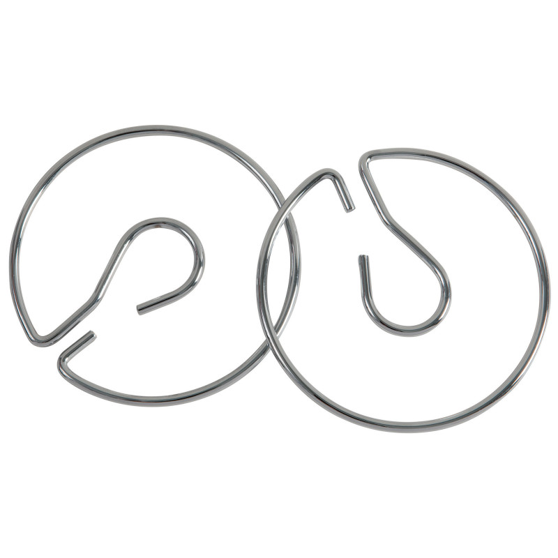 Chart Stand Rings, Metal, 4'', 2 Rings