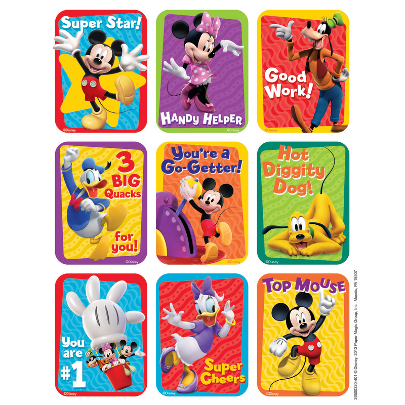 Mickey Mouse Clubhouse Motivational Giant Stickers, Pack of 36