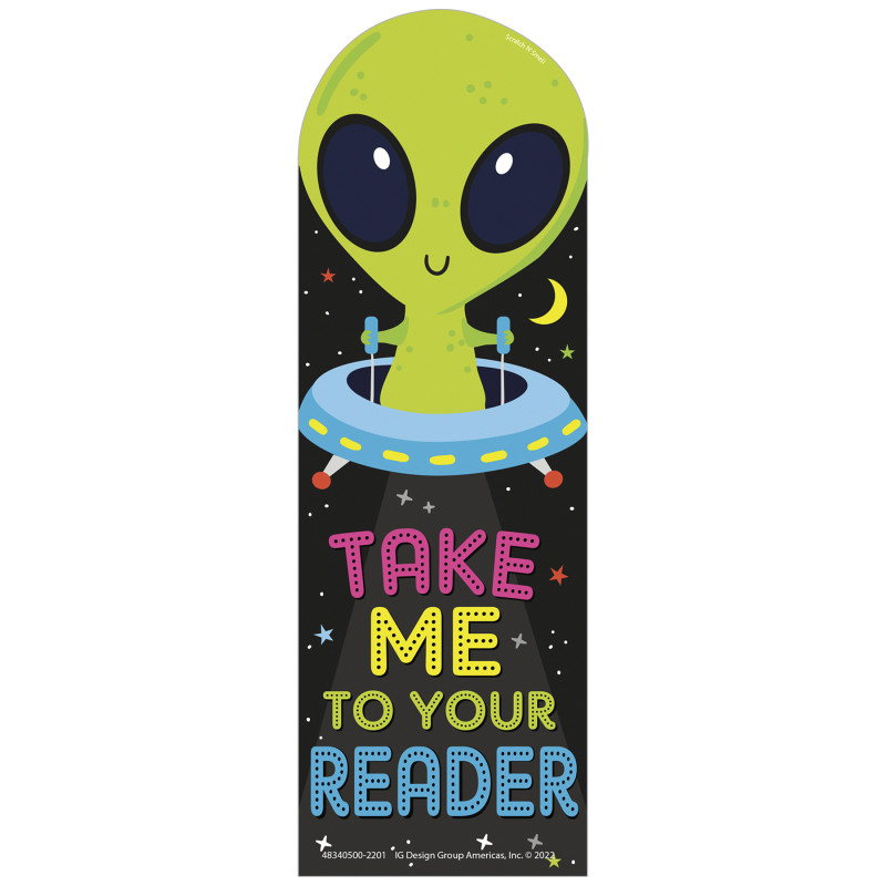 Take Me To Your Reader Green Apple Scented Bookmarks, Pack of 24