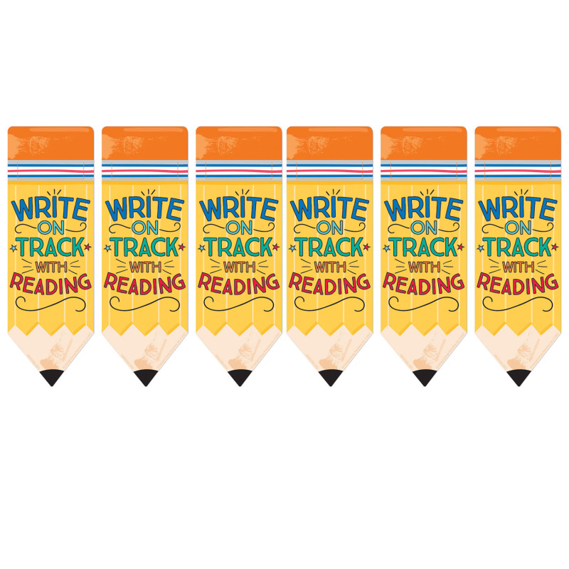 Pencil Write on Track with Reading Bookmarks, 36 Per Pack, 6 Packs