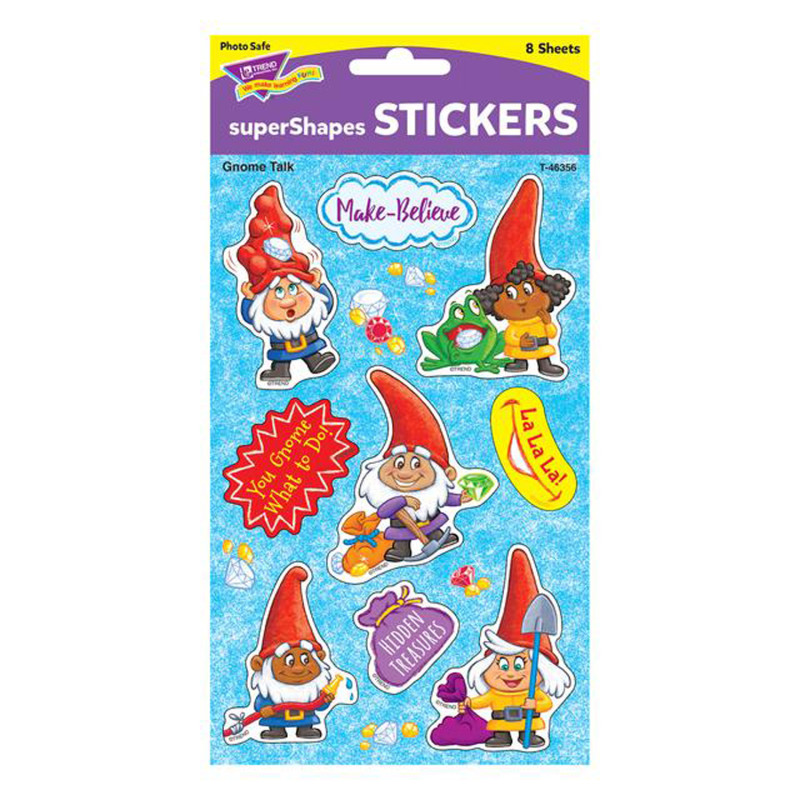 Gnome Talk Large superShapes Stickers, 72 c.