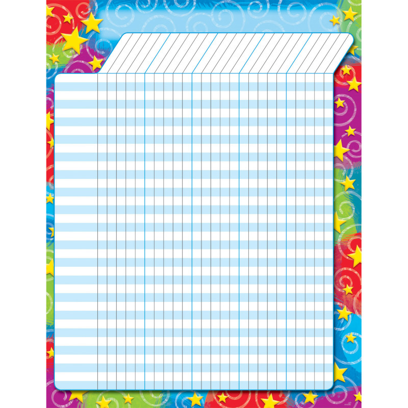 Stars 'n Swirls Incentive Chart, 17'' x 22''