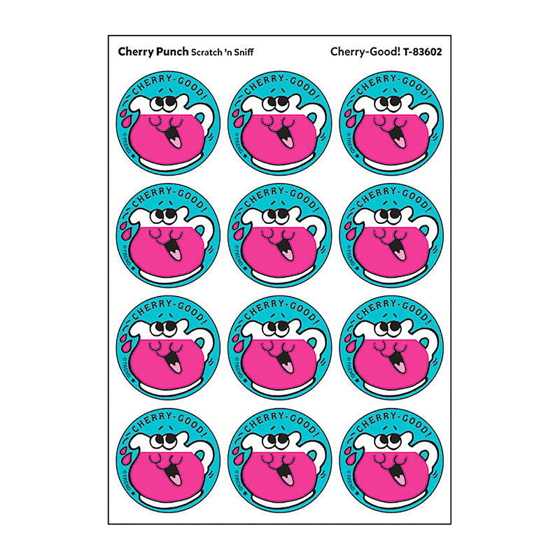 Cherry-Good!/Cherry Punch Scented Stickers, Pack of 24
