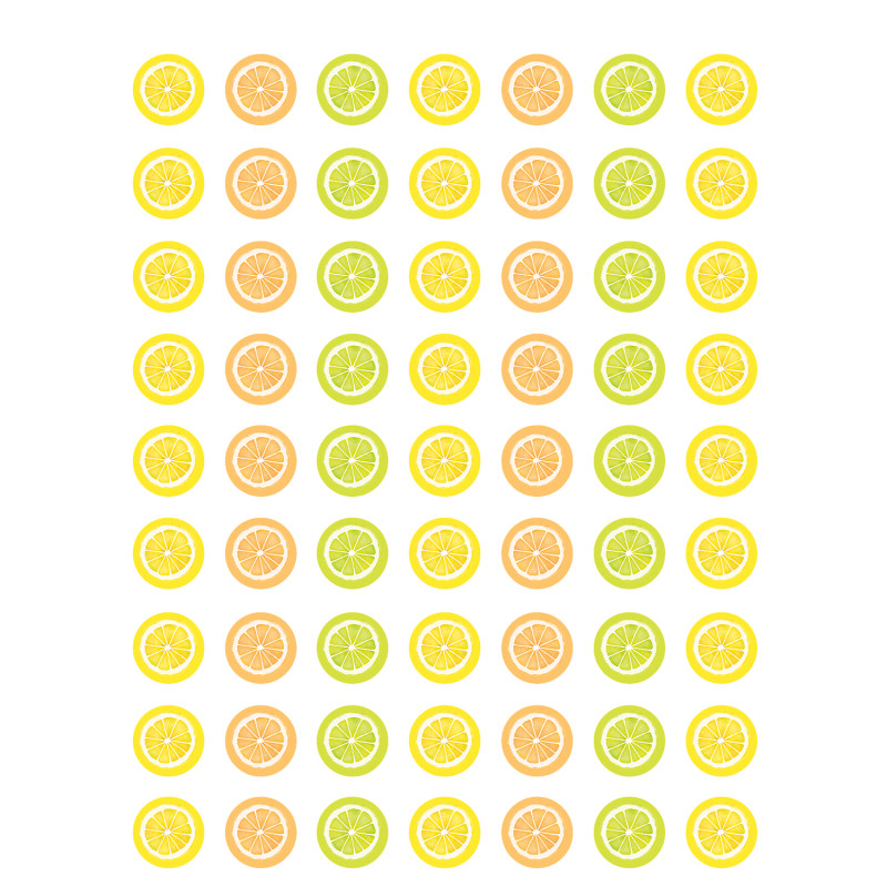 Lemon Zest Mini Stickers, Pack of 378