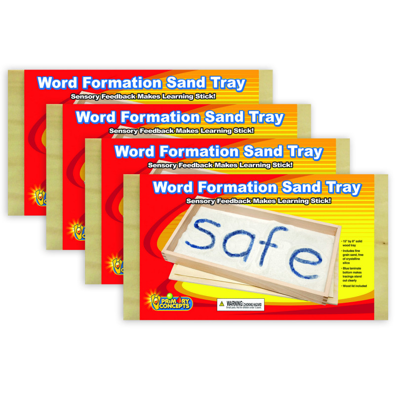 Word Formation Sand Tray, 15''W x 8''L, Pack of 4
