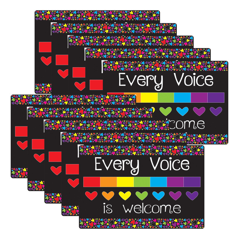 Computer Mouse Pad, 8'' x 10'', Every Voice Welcome Here, Pack of 10