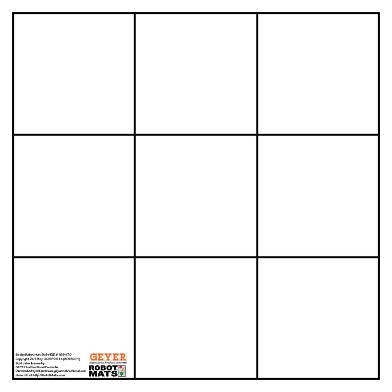 Botley Bot Grid Mat, 9'' Squares, 27'' x 27''