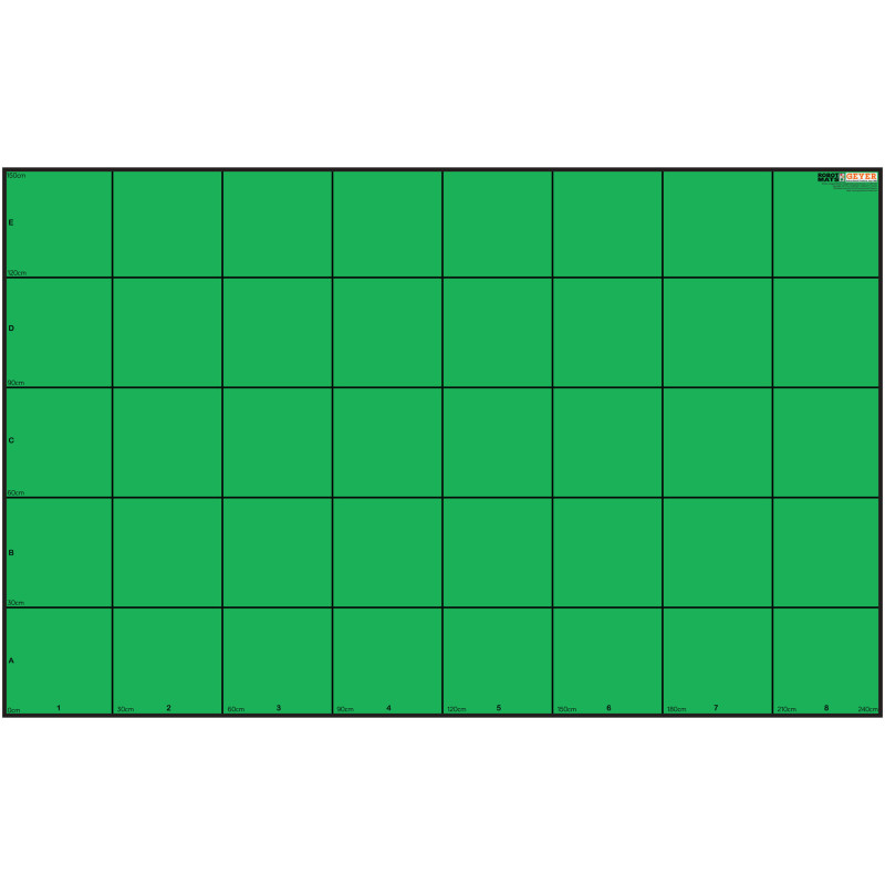 Wonder League Robotics Competition Green Screen Mat, 150cm x 240cm with 30cm Grid