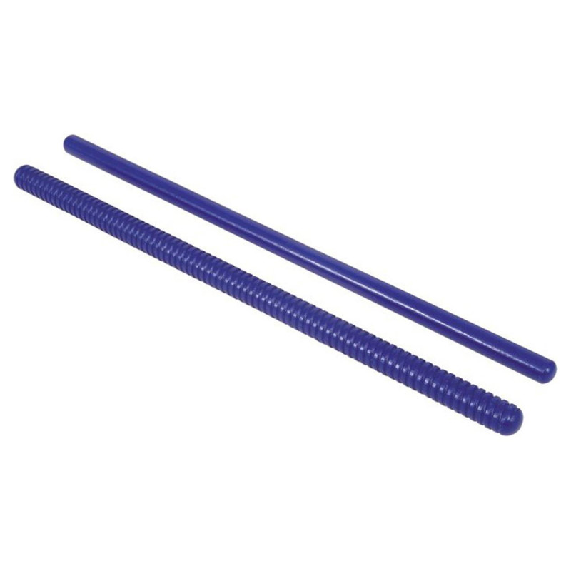 Rhythm Sticks, 14'', Plain and Fluted, 2 Pieces