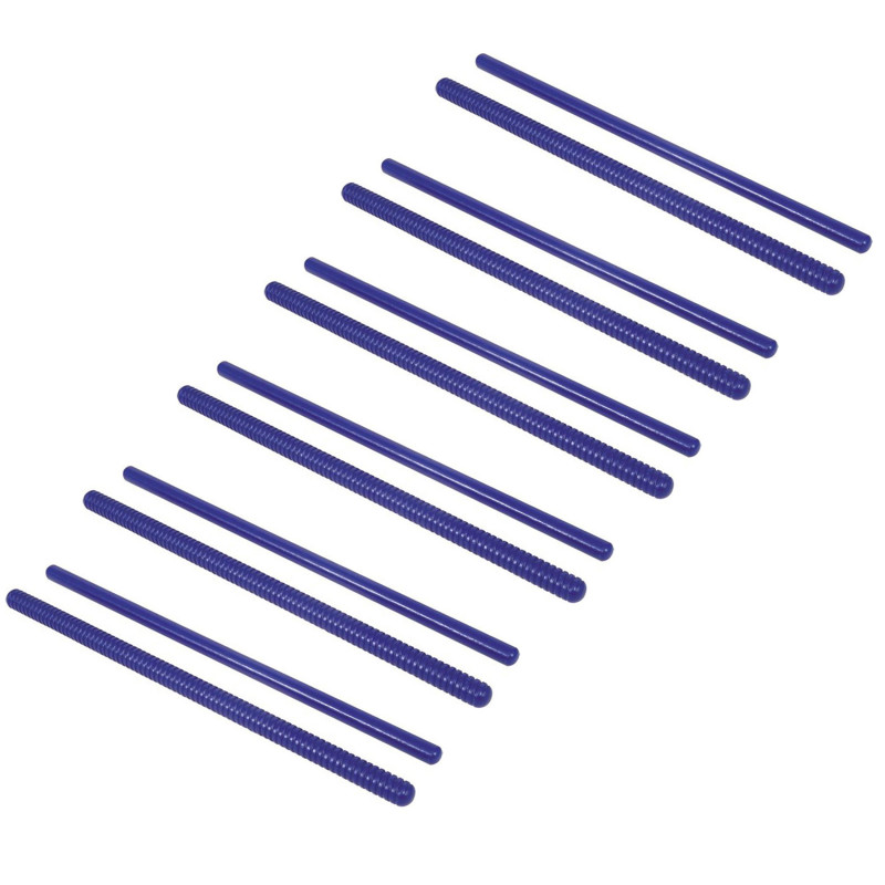 Rhythm Sticks, 1 Fluted 1 Plain, 14'', 2 Per Set, 6 Sets