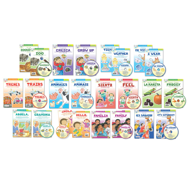 Spanish-English Readers with Audio CD Bundle, Set of 12