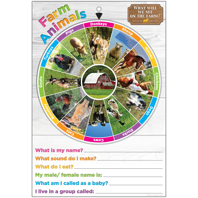 Smart Poly Smart Wheel, Farm Animals