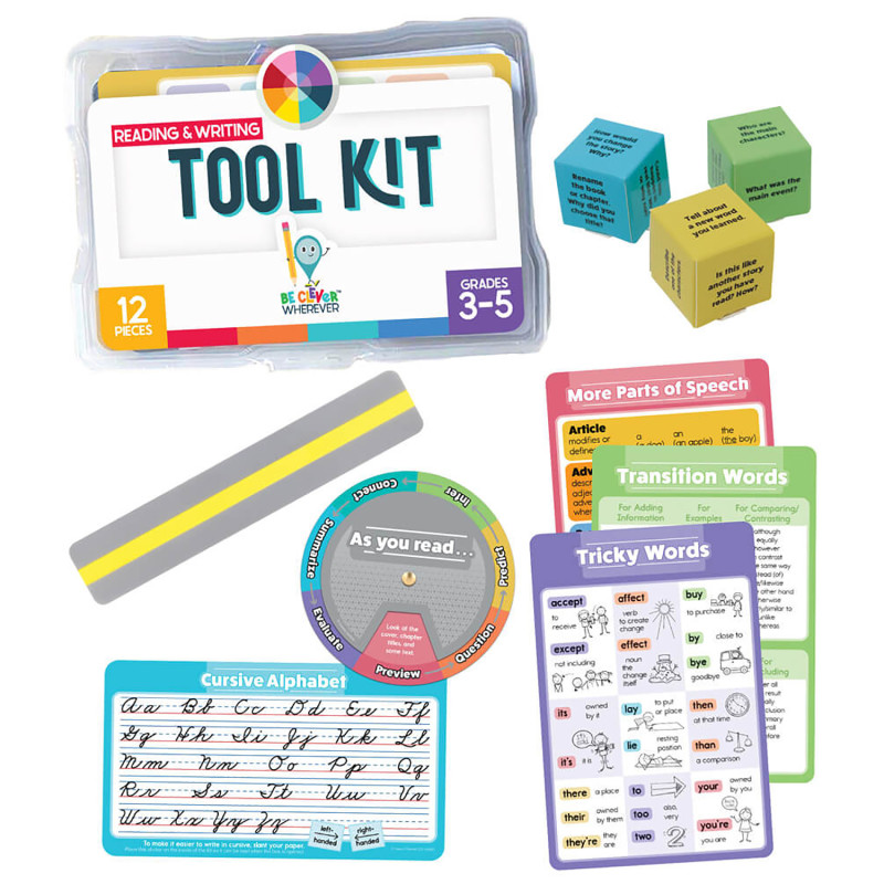Be Clever Wherever Reading & Writing Tool Kit Manipulative, Grade 3-5