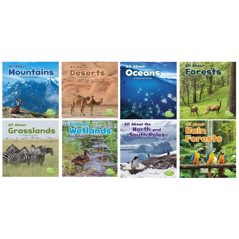 Habitats Book Set, Set of 8