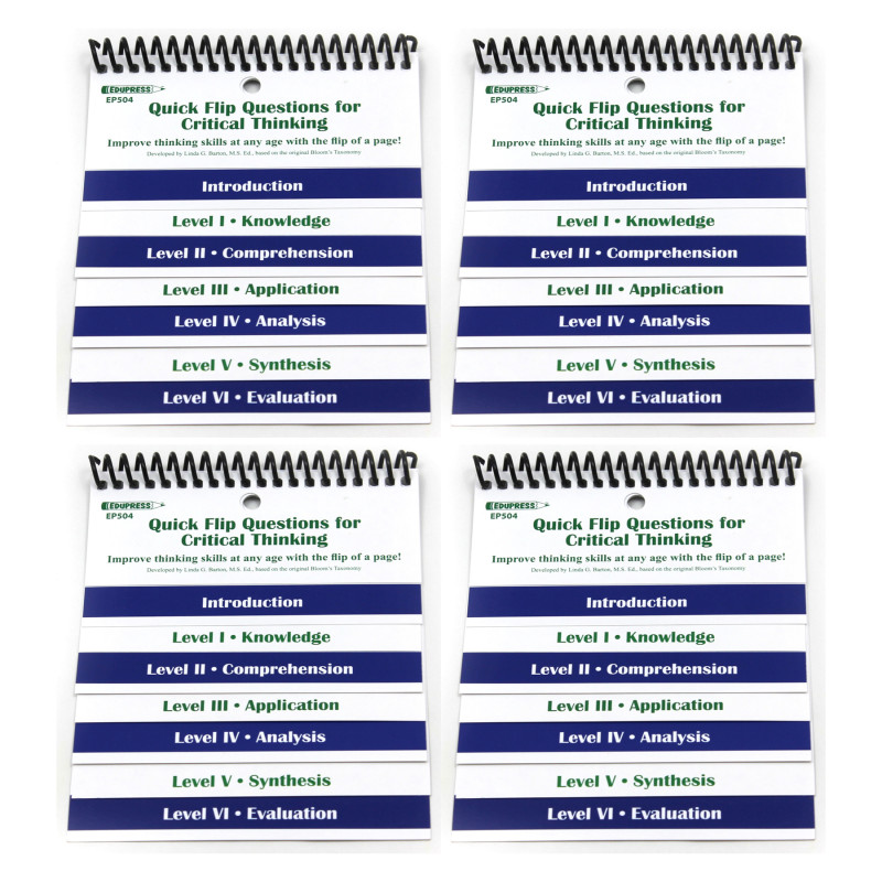 Questions for Critical Thinking Quick Flip Resource, Pack of 4