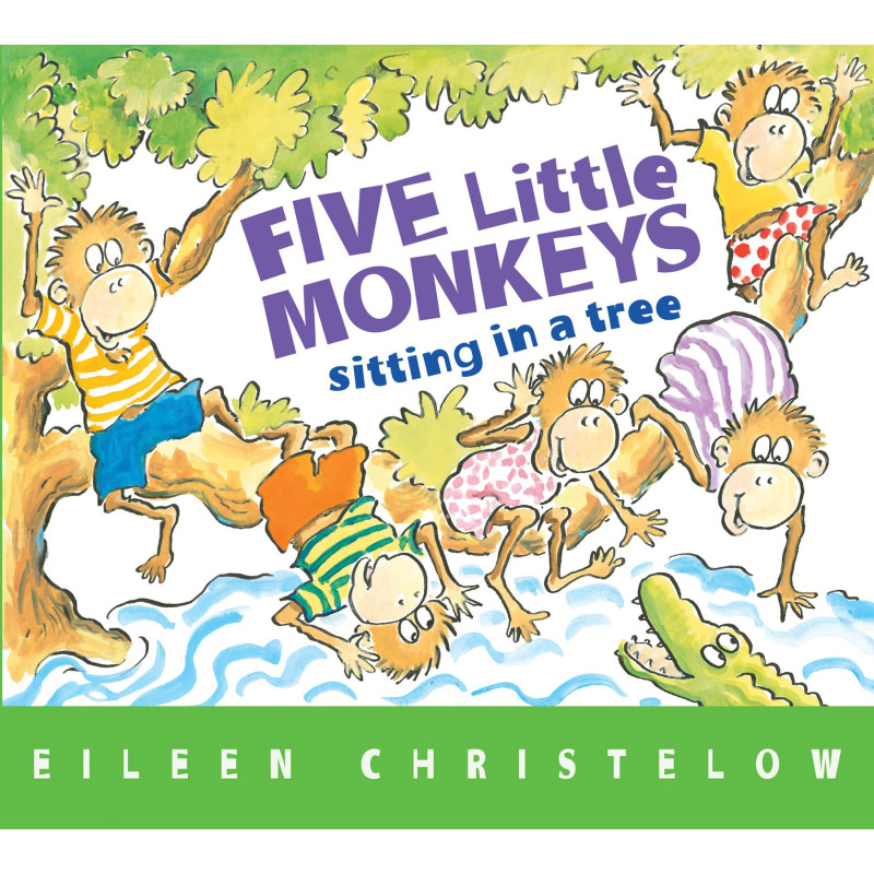 Five Little Monkeys Jumping on the Bed Book, Pack of 3