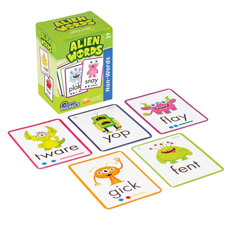 Rainbow Phonics Alien Word Cards, Non-Words