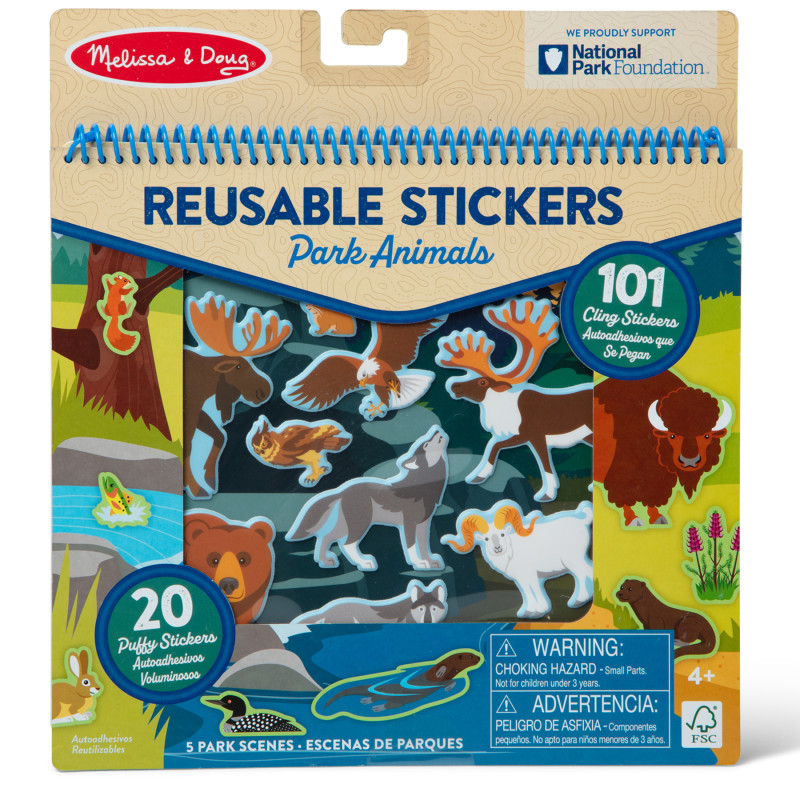 Multi-Park Restickable Stickers