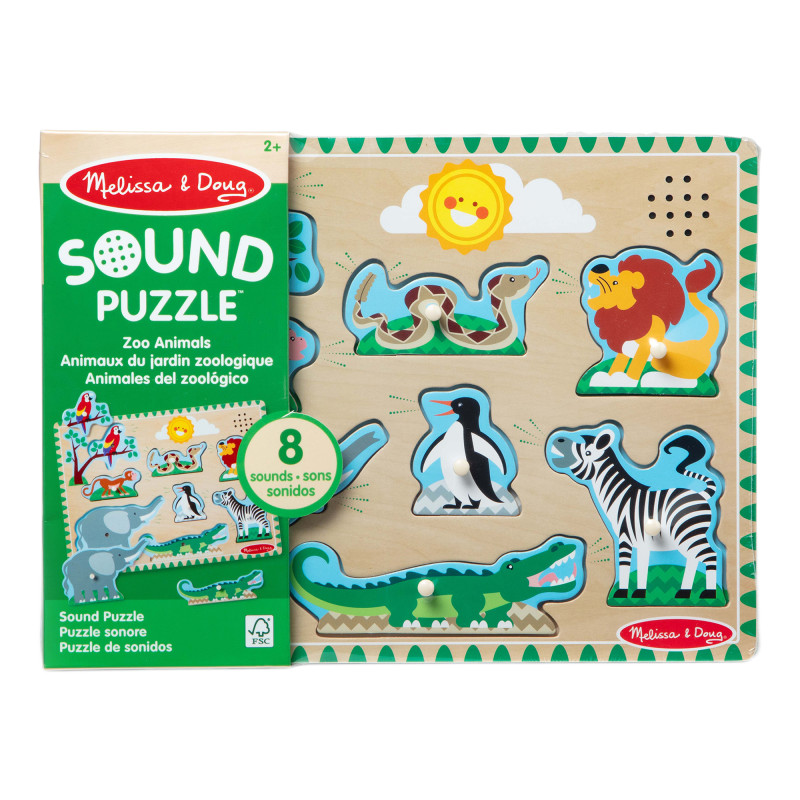 Farm Animals Sound Puzzle - 8 Pieces