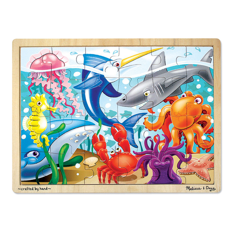 Under the Sea Wooden Jigsaw Puzzle, 12'' x 16'', 24 Pieces